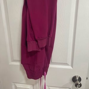 FIGS dark magenta HW zamora joggers